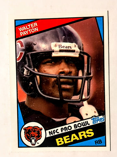 1984 Topps Football Card; Walter Payton, Chicago Bears, NFC Pro Bowl; Card #228!