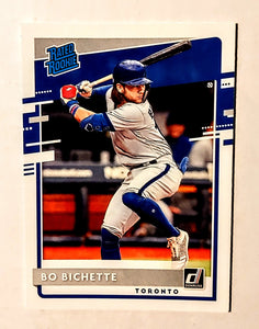 2020 Panini Baseball Card; Donruss, Base Set, Rated Rookie, Card #37; Bo Bichette, Toronto Blue Jays; GEM MINT