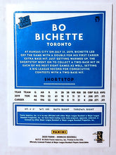 Load image into Gallery viewer, 2020 Panini Baseball Card; Donruss, Base Set, Rated Rookie, Card #37; Bo Bichette, Toronto Blue Jays; GEM MINT