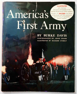 Book Non-Fiction Military - "America's First Army" - W/ Record LP - By:  Burke Davis - Photos:  John Crane - Illustration:  Richard Stinely - VG+ / MINT