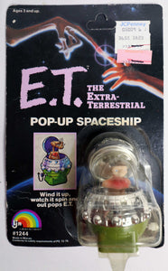 Toy Vintage Movie Memorabilia - E.T. The Extra Terrestrial - Pop-Up Spaceship - Wind-Up Toy - MIB - Original Packaging