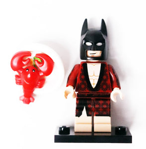 LEGO Batman Movie Minifigures Series 1 - "Lobster-Lovin' Batman" W/ Accessories & Figure Roster
