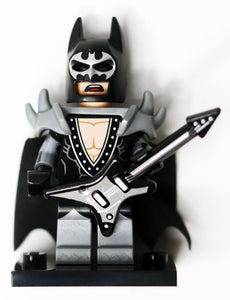 LEGO Batman Movie Minifigures Series 1 - "Glam Metal Batman" W/ Accessories & Figure Roster