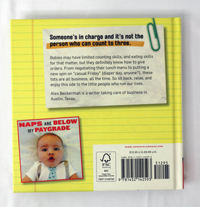 Book Fiction Humor - Business Baby - By Alex Beckerman -Chronicle Books - Hardcover - *NEW*