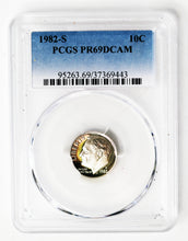 Load image into Gallery viewer, Coin US 10c - 1982  S - US Dime - PCGS Graded - PR69DCAM - San Francisco Mint -GEM Proof
