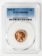 Load image into Gallery viewer, Coin US 1c - 1958 P - Lincoln Penny - PCGS Graded - MS64RD - Red - Philadelphia Mint -GEM Proof