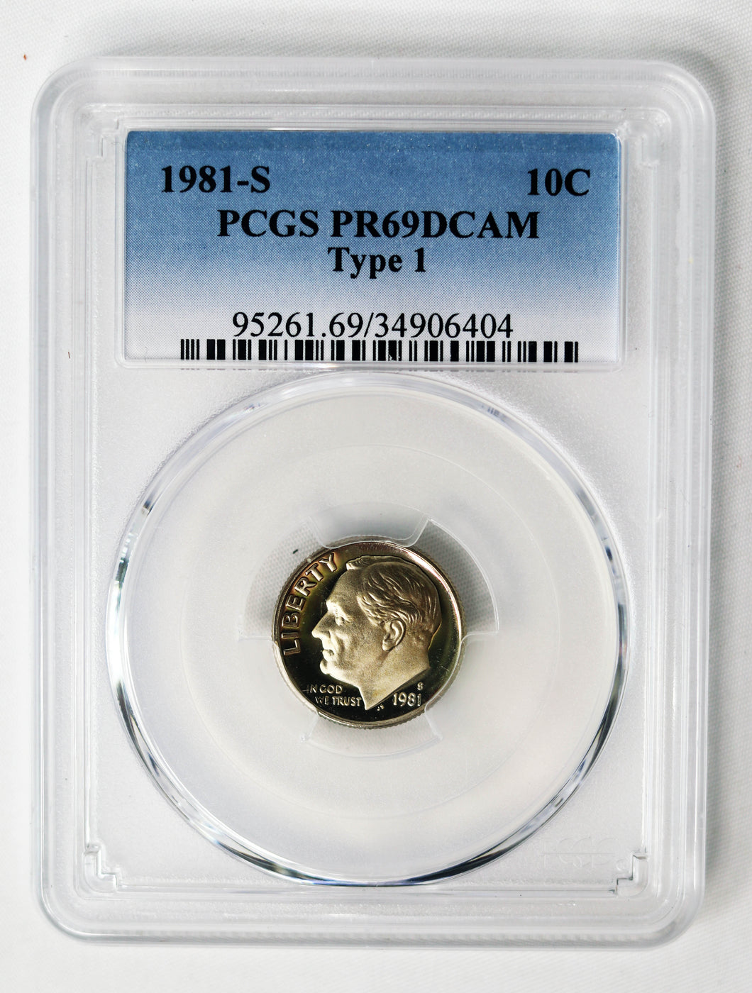 Coin US 10c - 1981-S - Type 1 - PCGS - PR69DCAM - US Dime - San Francisco Mint