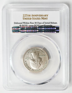 Coin US 25c - 2017 S - US Washington Quarter - Ellis Island -  Enhanced Unc Set - PCGS Graded - SP69 - Uncirculated - San Francisco Mint -GEM - Special Strike