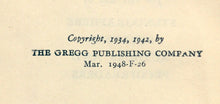 Load image into Gallery viewer, Book Non-Fiction Stenography - 20,000 Words - Spelled, Divided, And Accented - The Gregg Publishing Co. - Copyright 1934 &amp; 1942 - Compiled by:  Louis A. Leslie C.S.R. - 2nd Edition, Revised - VINTAGE, Used - RARE