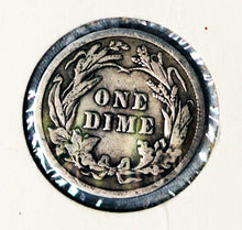 Load image into Gallery viewer, Coin US 10c - 1912 P - US -  Barber Dime - .900 Silver  - Philadelphia Mint - Circulated / VG (Very Good)