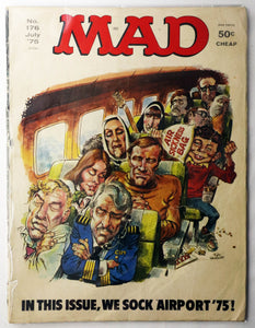 Magazine Humor Vintage - Mad Magazine - July 1975 - No. 176  - VERY GOOD Condition - RARE