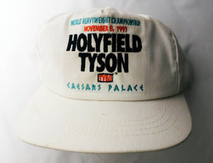 Sports Memorabilia - Snapback Hat - Holyfield v. Tyson, November 8th, 1991 - Caesar's Palace Las Vegas - VERY RARE - Fight Never Happened!!!