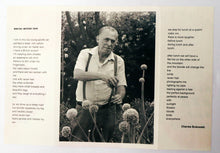 Load image into Gallery viewer, Remembering Hank: A Charles Bukowski 80th Birthday Acknowledgement Card (Black Sparrow Press, Aug 16, 2000) - RARE