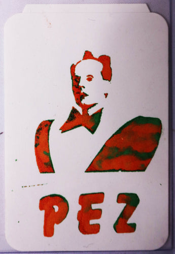 Original Graffiti Street Art Sticker; Artist:  PEZ, SF Bay Area's Infamous Underground Artist, AKA PEZOE, PEZO, PEZ1, Pezy; Hand Screen Printed Sticker; Circa 2002