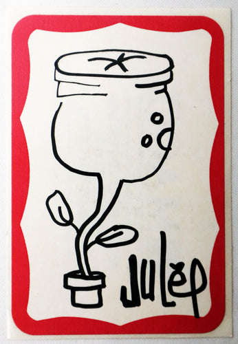 Street Art Sticker - Lot Of 3 Different Pieces - Artist:  Julep - SF Bay Area Artist - Circa 2001 - Original Art - NEW Unused / Unpeeled Sticker Back - Graffiti / Sticker Art / Street Art