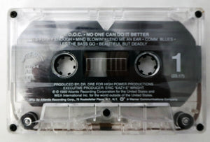 Music Cassette Tape - Hip-Hop / Rap / Gangsta - The D.O.C. - No One Can Do It Better -  1989 - Ruthless Records / Atlantic Records - Dr. Dre / Eazy E - Classic West Coast Rap Album - HARD TO FIND