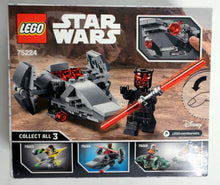 Load image into Gallery viewer, LEGO Star Wars - Vehicle &amp; Minifigure - Star Wars Micro Fighters Series 6 - Sith Infiltrator w/ Darth Maul Minifigure - Disney - 75224 - NEW / Original Packaging