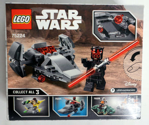 LEGO Star Wars - Vehicle & Minifigure - Star Wars Micro Fighters Series 6 - Sith Infiltrator w/ Darth Maul Minifigure - Disney - 75224 - NEW / Original Packaging