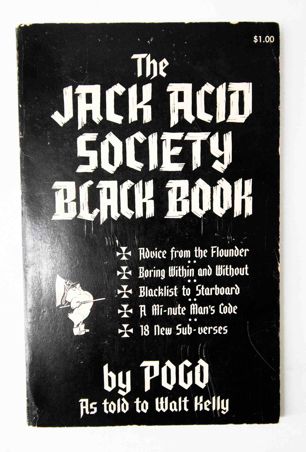 Comic Book Indy - Simon & Schuster:  The Jack Acid Society Black Book - By:  POGO (As Told To Walt Kelly) - 4th Printing / 1957, 1961, & 1962 - Political / Humor / Illustration - Adult Content / Mature Reader - Indy  - USED / VG+ - RARE