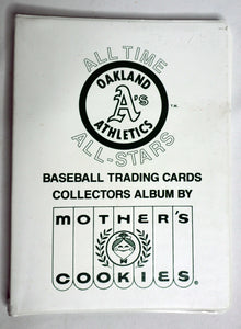 Trading Cards Sports - Mother's Cookies Baseball Cards - Oakland "A's" Athletics All-Time All-Stars - Complete Set W/ Collectors Album