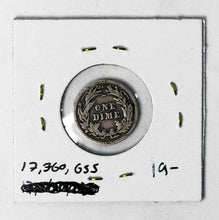 Load image into Gallery viewer, Coin US 10c - 1914 P - US -  Barber Dime - .900 Silver  - Philadelphia Mint - Circulated / VG (Very Good)