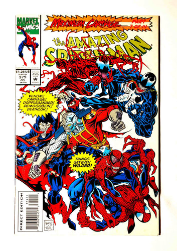 Comic Book Superhero - Marvel Comics:  Amazing Spiderman - Issue #379 - Mark Bagley - NM - Cloak / Deathlok / Firestar / X-Men