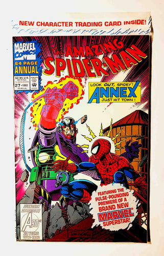Comic Book Superhero - Marvel Comics:  Amazing Spiderman Annual- Issue #27 - FN - Sealed Polybag W/ Trading Card - Black Cat / The Lizard / 1st app. Annex