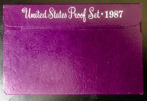 Coin US Proof Set - 1987-S US Mint Proof Set 5 Coin W/ COA + Original Gov’t Issue Box
