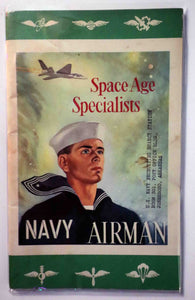 Ephemera Brochure Military - "Space Age Specialists" - 1959 - Navy Airman Recruitment Brochure - NRAF11246 - 70 Years Old!
