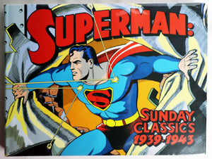 Book Comic Strip Art - Hardcover - Superman Sunday Classics 1939-1943 - Collection Of Superhero Comic Strips - Classic Comic Book