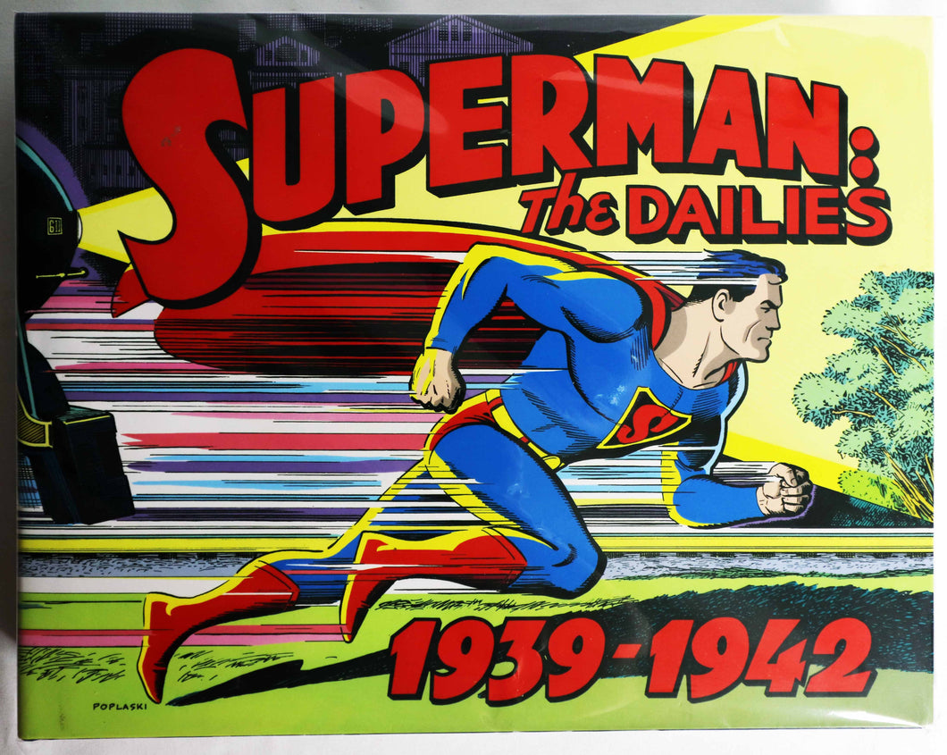 Book Comic Strip Art - Hardcover - Superman The Dailies 1939-1942 - Collection Of Superhero Comic Strips - Classic Comic Book